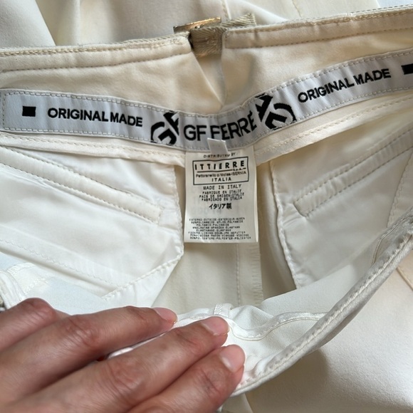 GF Ferre women pants Size: 26 Color: off white made in Italia like New - Picture 10 of 12